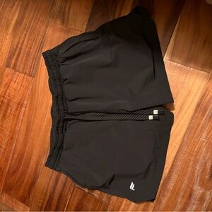 Fabletics‎ Women’s Black Athletic Shorts Size Medium Zip Pockets (0596)